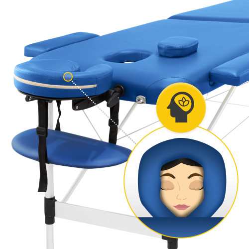 Массажный стол  4FIZJO Massage Table Alu W60 Blue - фото №5